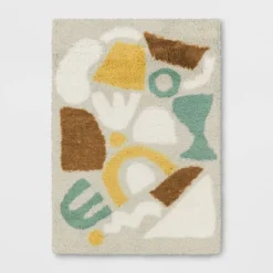 Eclectic Shapes Area Kids' Rug Pink/Mint - Pillowfort™ -Pillowfort GUEST 138b3265 b3b1 4fb2 9a9e 1205dc0951d2