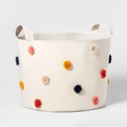 Pom-Pom Kids' Storage Basket Cream - Pillowfort™ -Pillowfort GUEST 13e4dbef df98 4d2c a3ff 314fc8722bbf