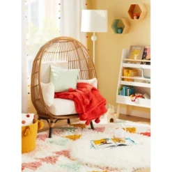 3' Faux Fur Round Kids' Rug White - Pillowfort™ -Pillowfort GUEST 19a1d8a7 a83f 4a58 a225 4c2aa90c6fc4