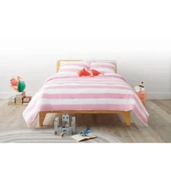 Rugby Striped Kids' Comforter Set - Pillowfort™ -Pillowfort GUEST 1d05eece e72b 4d16 bc45 c9546b22926f