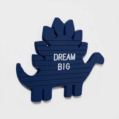 Dinosaur Kids' Letter Board Blue - Pillowfort™ 1 Dinosaur Kids' Letter Board Blue - Pillowfort™
