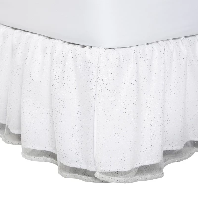 Glitter Dot Tulle Kids' Bedskirt - Pillowfort™ 2 Glitter Dot Tulle Kids' Bedskirt - Pillowfort™ - Image 2