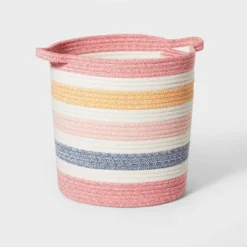 Striped Coiled Rope Kids' Storage Bin - Pillowfort™ 14 Striped Coiled Rope Kids' Storage Bin - Pillowfort™ -Pillowfort GUEST 80881529 d51b 4276 9202 2ce79d31daa0
