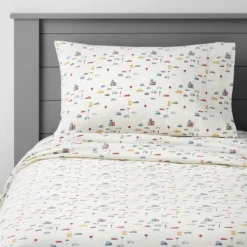City Cars Cotton Kids' Sheet Set - Pillowfort™ -Pillowfort GUEST 89f2c246 e93a 4d59 a046 2cc296e6b456