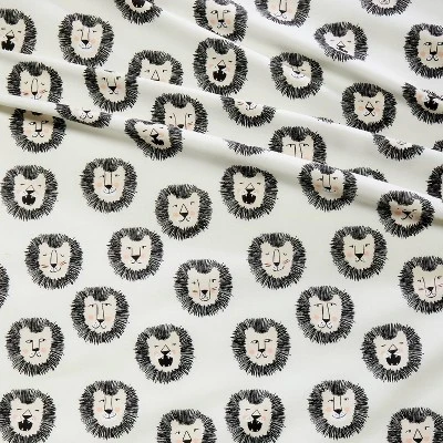 Toddler Lions Cotton Kids' Sheet Set Black & White - Pillowfort™ 3 Toddler Lions Cotton Kids' Sheet Set Black & White - Pillowfort™ - Image 3