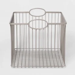Wire Stackable Kids' Storage Basket Gray - Pillowfort™ -Pillowfort GUEST 91087446 1ff9 4ec6 914c 45ee8beec810