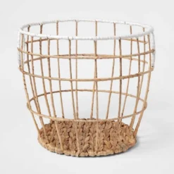 Kids' Woven Basket Natural With White Rim - Pillowfort™ -Pillowfort GUEST 92a32589 ee3e 4487 935d 5e382fad68f7