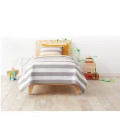 Rugby Striped Kids' Comforter Set - Pillowfort™ -Pillowfort GUEST b2b538fe 61f6 4ad6 9b21 4f913292fd36