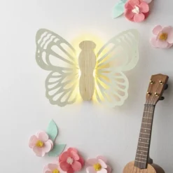 Butterfly Wood Lit Kids' Wall Decor Cream - Pillowfort™ 9 Butterfly Wood Lit Kids' Wall Decor Cream - Pillowfort™ -Pillowfort GUEST b3cbb6e1 bc0c 4879 995b 9742aeb143db
