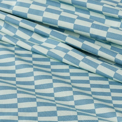 Cotton Kids' Sheet Checker - Pillowfort™ 3 Cotton Kids' Sheet Checker - Pillowfort™ - Image 3