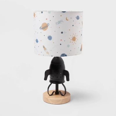 Spaceship Figural Kids' Table Lamp Black - Pillowfort™ 5 Spaceship Figural Kids' Table Lamp Black - Pillowfort™ - Image 5
