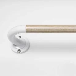 Blackout Kids' Curtain Rod Natural Wood/White - Pillowfort™ -Pillowfort GUEST c79cd4e8 6019 4b07 a1be 514978eec1d8