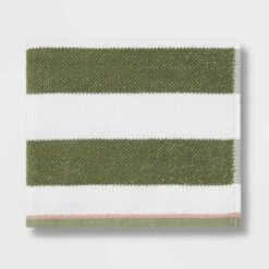 Striped Kids’ Towel Green With SILVADUR™ Antimicrobial Technology Green - Pillowfort™ -Pillowfort GUEST d018da92 512a 49ee 8079 56bfb90617b9