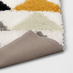 4'x5'6" Triangles Shag Kids' Rug Black/Cream - Pillowfort™ -Pillowfort GUEST e44aac54 67f7 445d ac92 34dbc5ad1767 1