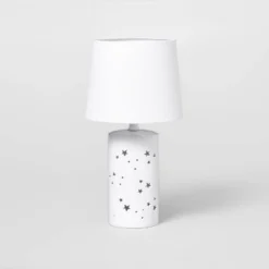 2-in-1 Starry Kids' Table Lamp White - Pillowfort™ -Pillowfort GUEST e768dde3 4fdc 4b37 acef ee796d6b3a5d