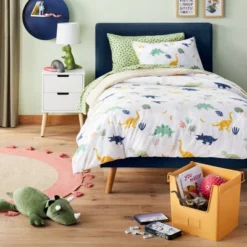 Dinosaur Cotton Kids' Comforter Set - Pillowfort™ -Pillowfort GUEST f84c0b17 f183 4358 8b75 9e51b0c65099