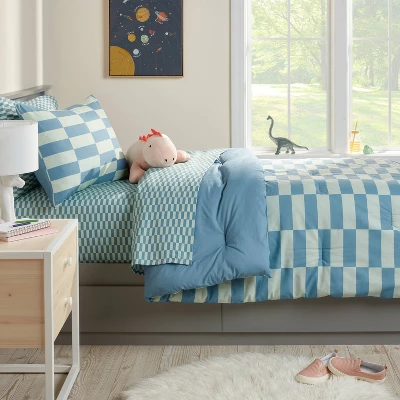 Kids' Comforter Set Checkers - Pillowfort™ 1 Kids' Comforter Set Checkers - Pillowfort™