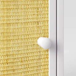 Rattan And Wood Bedside Kids' Table White - Pillowfort™ -Pillowfort GUEST fef8c302 87e3 4bef 800c 076600a0acbf